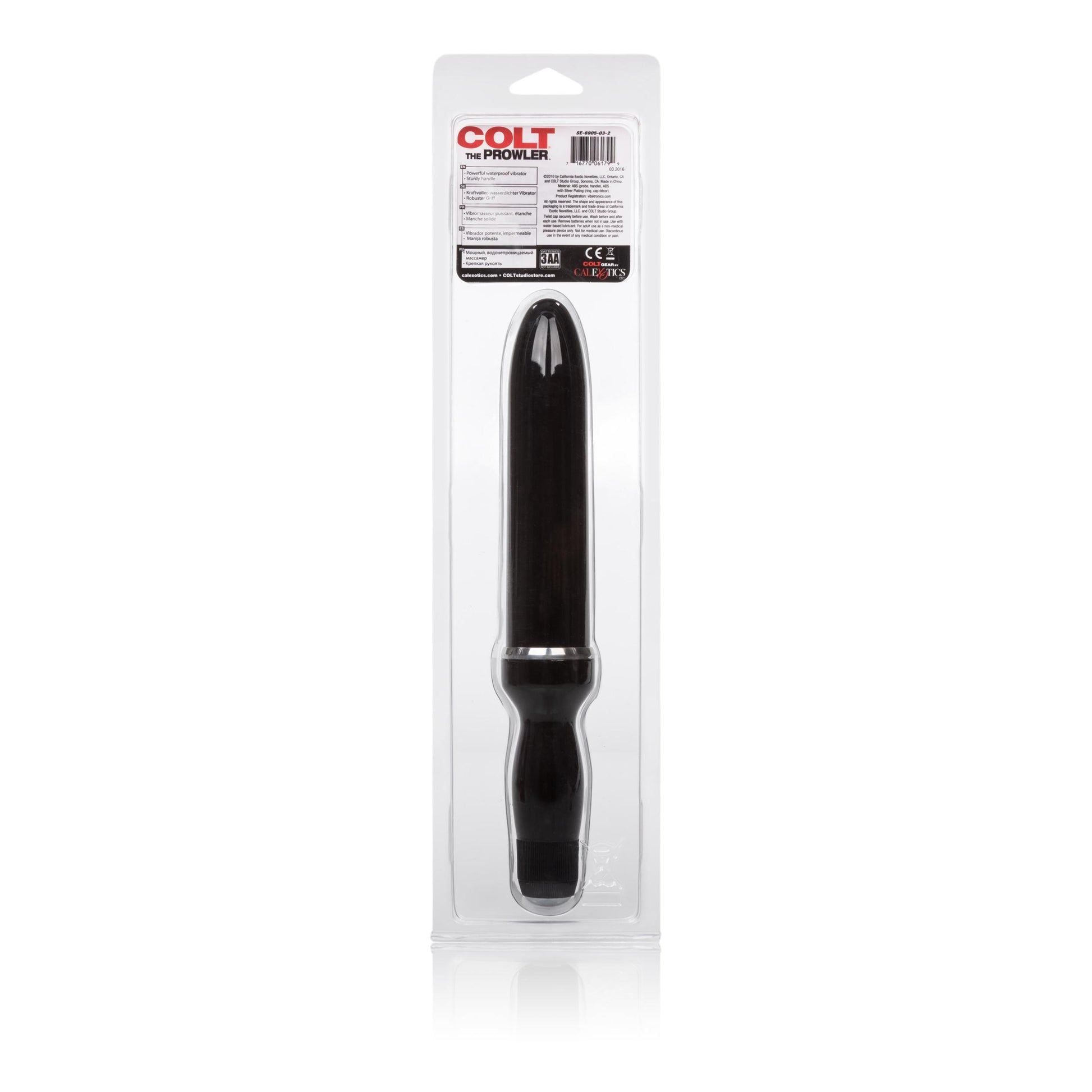 Colt the Prowler Vibe - Black | 716770061799 | Available at EroticWarehouse.com