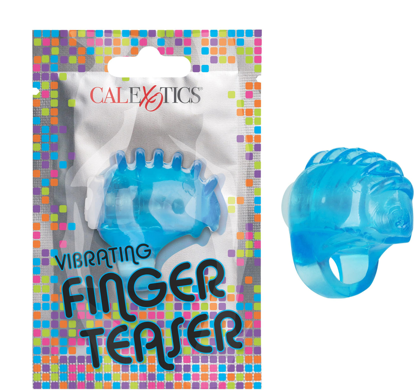 Foil Pack Vibrating Finger Teaser - Blue | 716770099440 | Available at EroticWarehouse.com