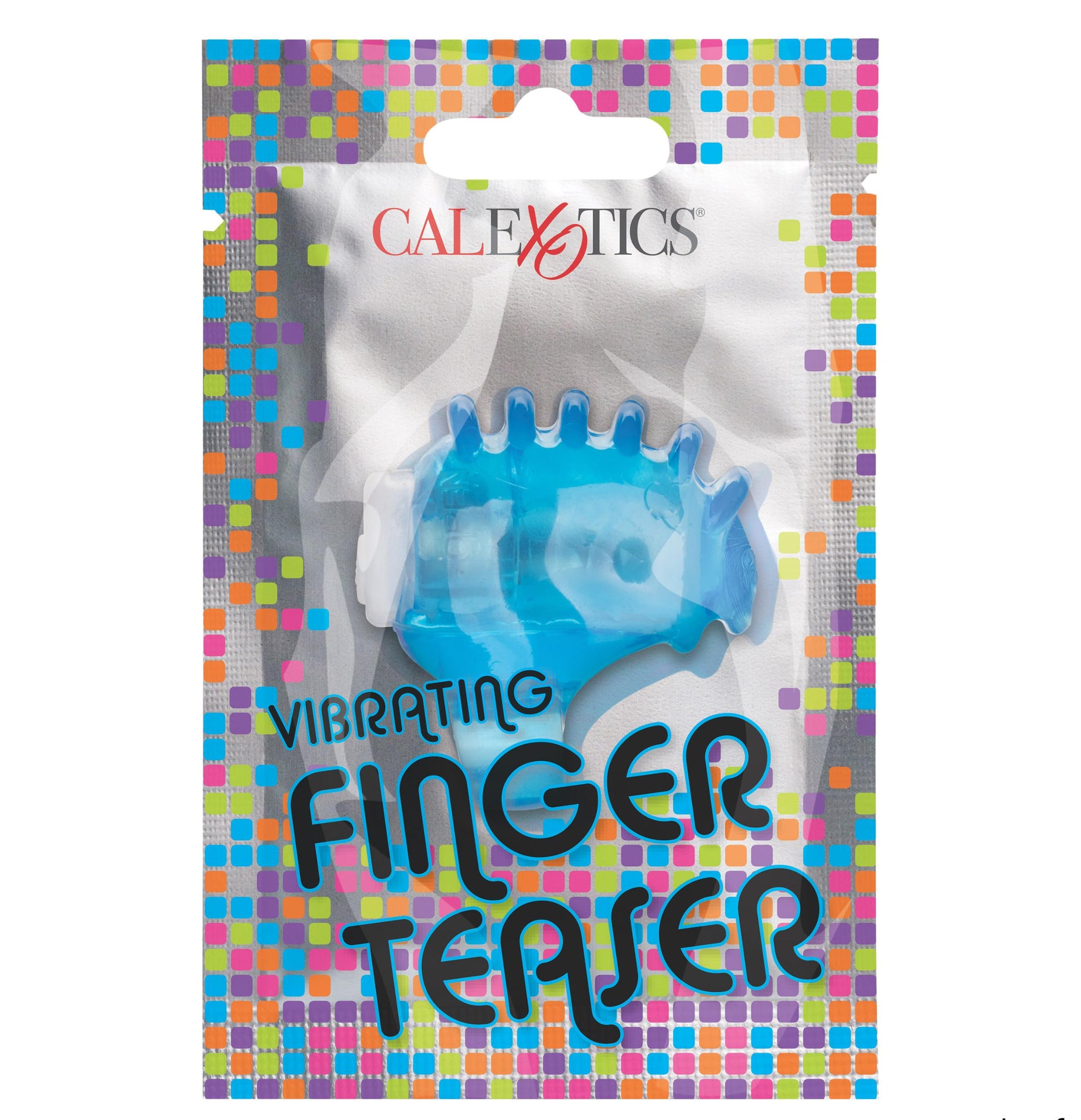 Foil Pack Vibrating Finger Teaser - Blue | 716770099440 | Available at EroticWarehouse.com