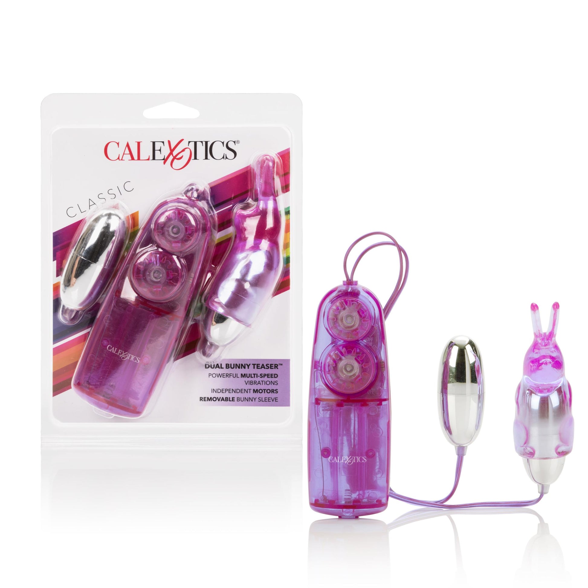 Dual Bunny Teaser - Purple | 716770030085 | Available at EroticWarehouse.com