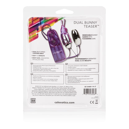 Dual Bunny Teaser - Purple | 716770030085 | Available at EroticWarehouse.com
