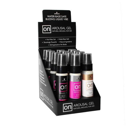 On Arousal Gels - 12 Piece Display With Tester | | Available at EroticWarehouse.com