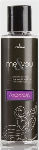 Me and You Massage Oil - Pomegranate Fig Coconut Plumeria - 4.2 Oz. | 855559007013 | Available at EroticWarehouse.com
