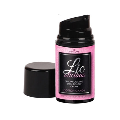 Lic-O-Licious Oral Delight Cream - Cotton Candy - 1.7 Fl. Oz. | 855559007266 | Available at EroticWarehouse.com