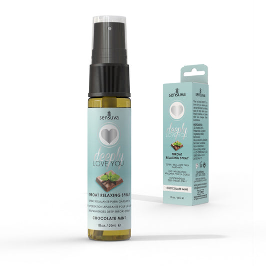 Deeply Love You Throat Relaxing Spray - Chocolate Mint - 1 Fl. Oz. | 855559007297 | Available at EroticWarehouse.com