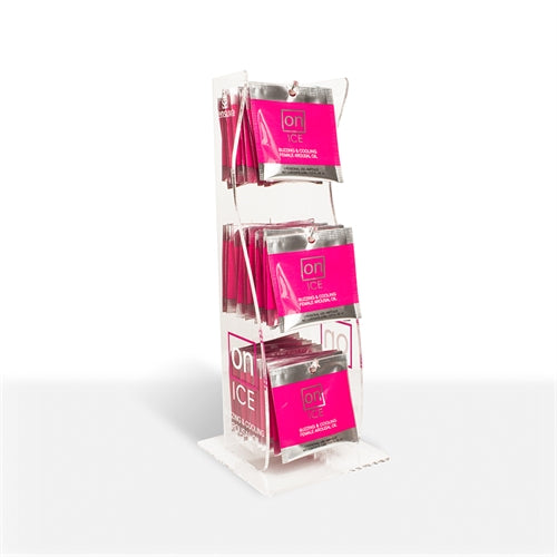 On Ice Buzzing & Cooling Female Arousal Oil - 40 Piece Ampoule Tower Display | | Available at EroticWarehouse.com