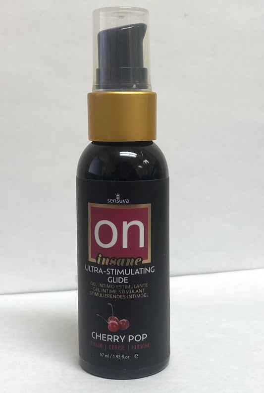 On Insane Ultra-Stimulating Glide Cherry Pop 2oz-57ml Bottle | 810002660771 | Available at EroticWarehouse.com