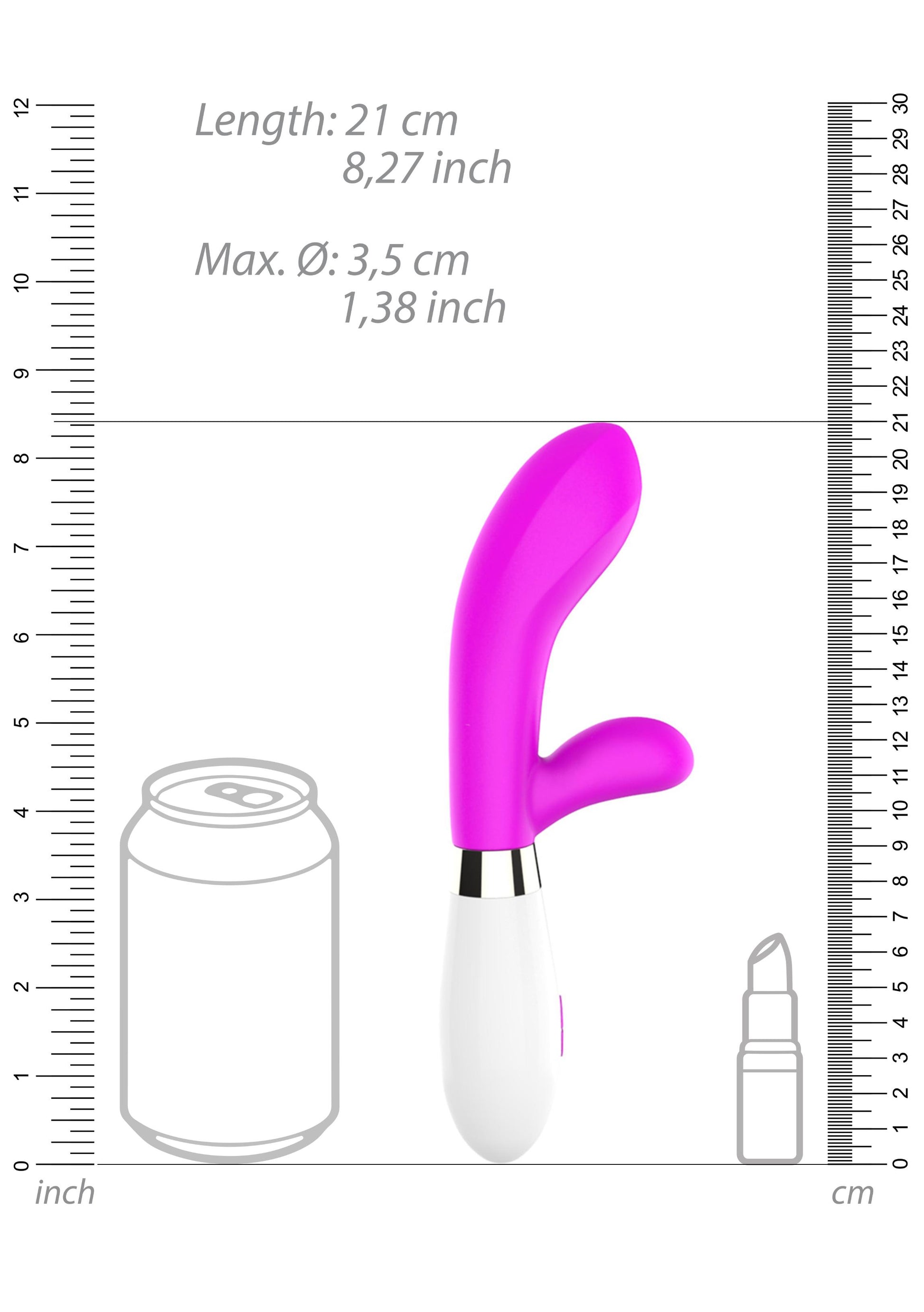 Achilles - Ultra Soft Silicone - 10 Speeds - Fuchsia | 7423522563533 | Available at EroticWarehouse.com