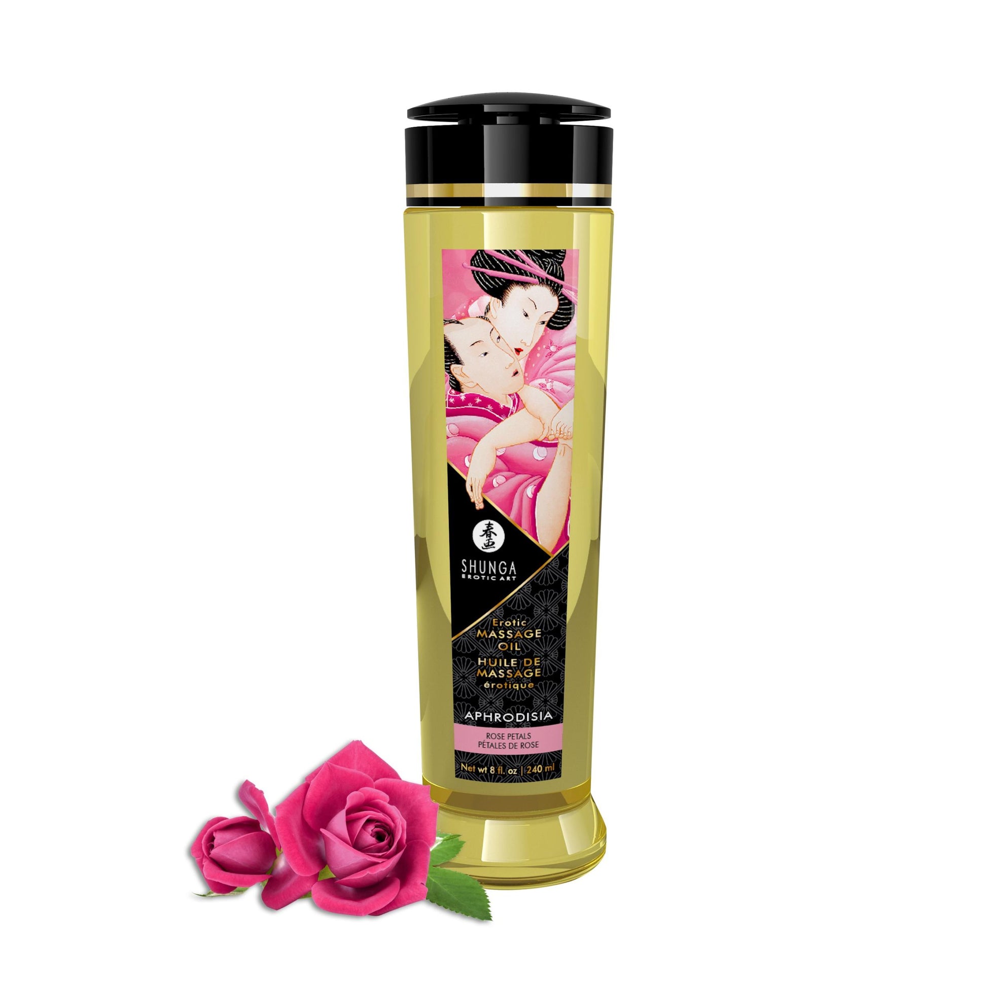 Massage Oils - Aphrodisia - 8 Fl. Oz. Rose Petals | 697309012003 | Available at EroticWarehouse.com