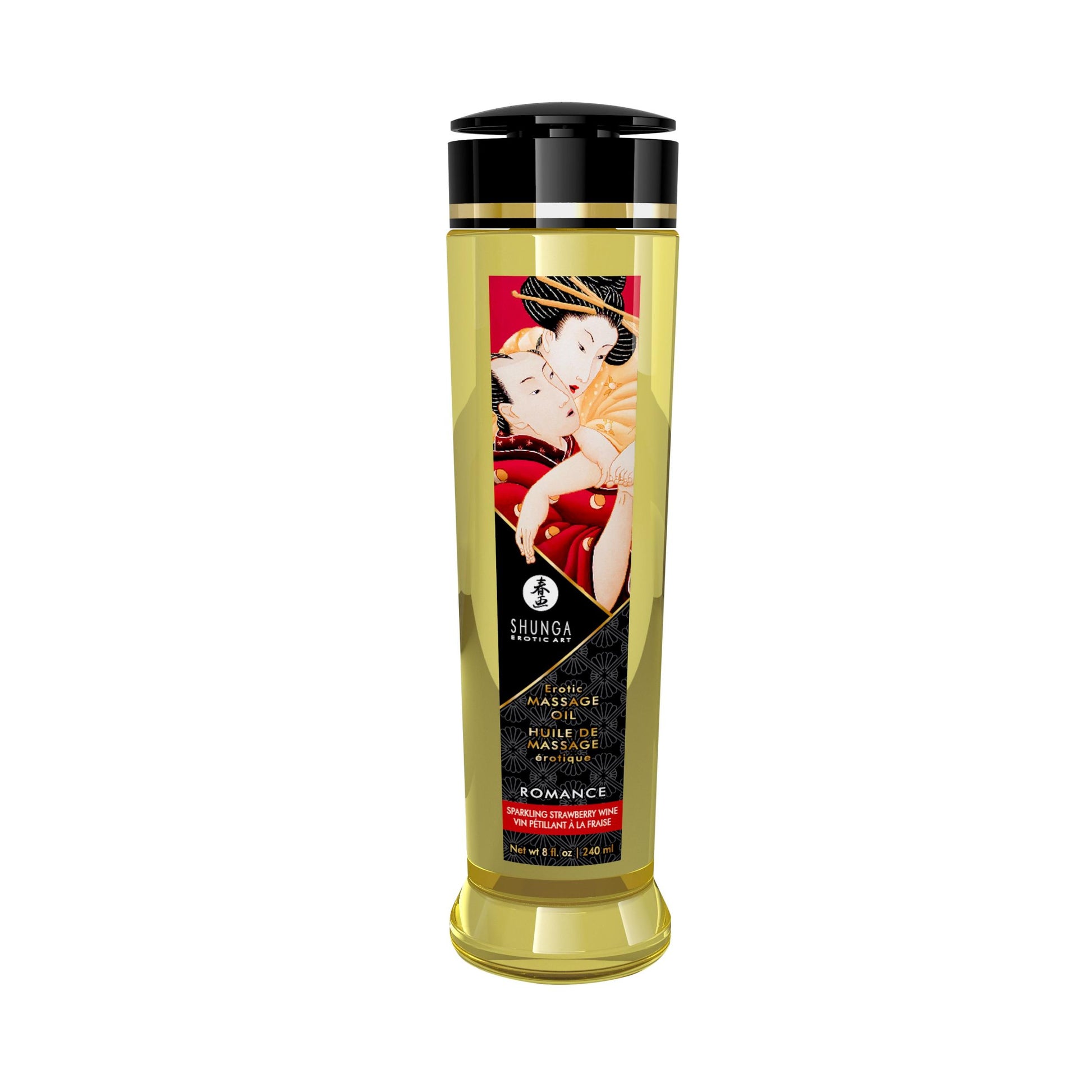 Massage Oils - Romance - 8 Fl. Oz. Sparkling Strawberry Wine | 697309012089 | Available at EroticWarehouse.com