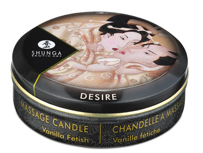 Mini Massage Candle - Desire - Vanilla Fetish - 1 Fl. Oz. | 697309046015 | Available at EroticWarehouse.com