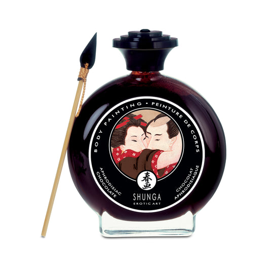 Edible Body Paint - Aphrodisiac Chocolate - 3.5 Fl. Oz. / 100 ml | 697309070003 | Available at EroticWarehouse.com