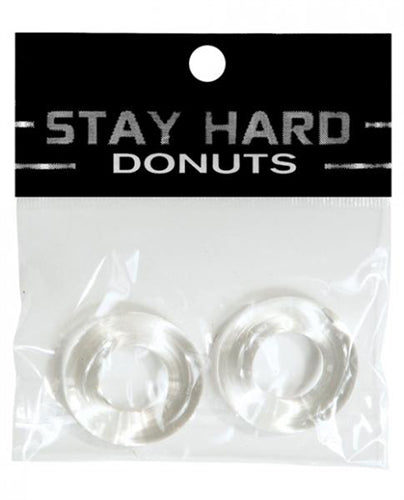 Stay Hard Donuts - 2 Pack - Clear | 752875950040 | Available at EroticWarehouse.com
