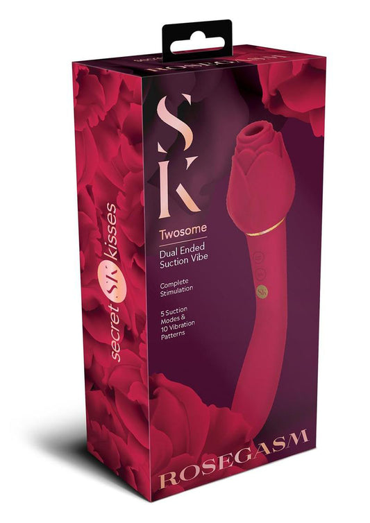 Secret Kisses Rosegasm Twosome - Red | 884472032932 | Available at EroticWarehouse.com