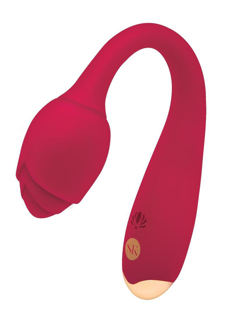 Rosegasm Long Stem Flexi G-Spot Vibe Rose - Red | 884472035445 | Available at EroticWarehouse.com
