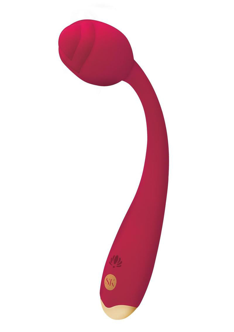 Rosegasm Long Stem Flexi G-Spot Vibe Rose - Red | 884472035445 | Available at EroticWarehouse.com