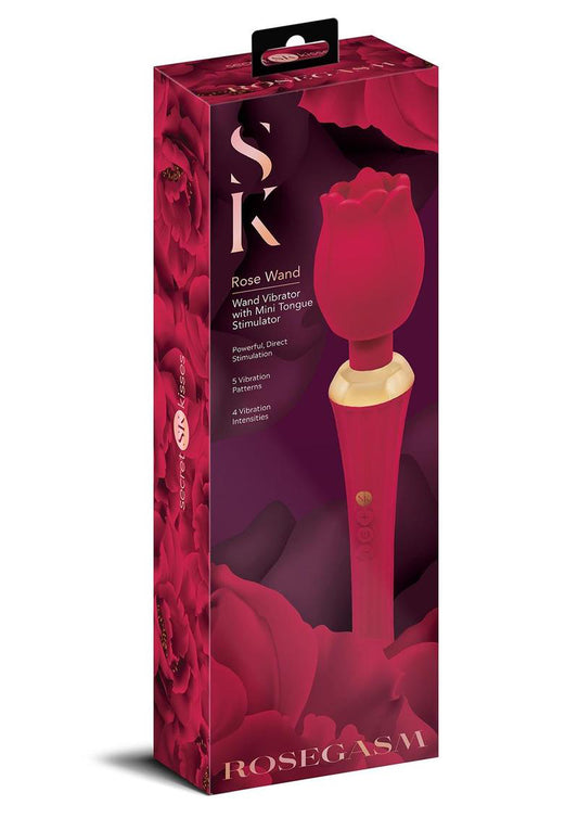 Rosegasm Bouquet Rose Wand - Red | 884472035452 | Available at EroticWarehouse.com