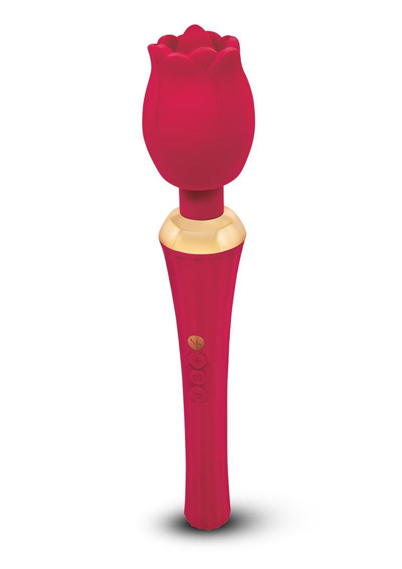 Rosegasm Bouquet Rose Wand - Red | 884472035452 | Available at EroticWarehouse.com