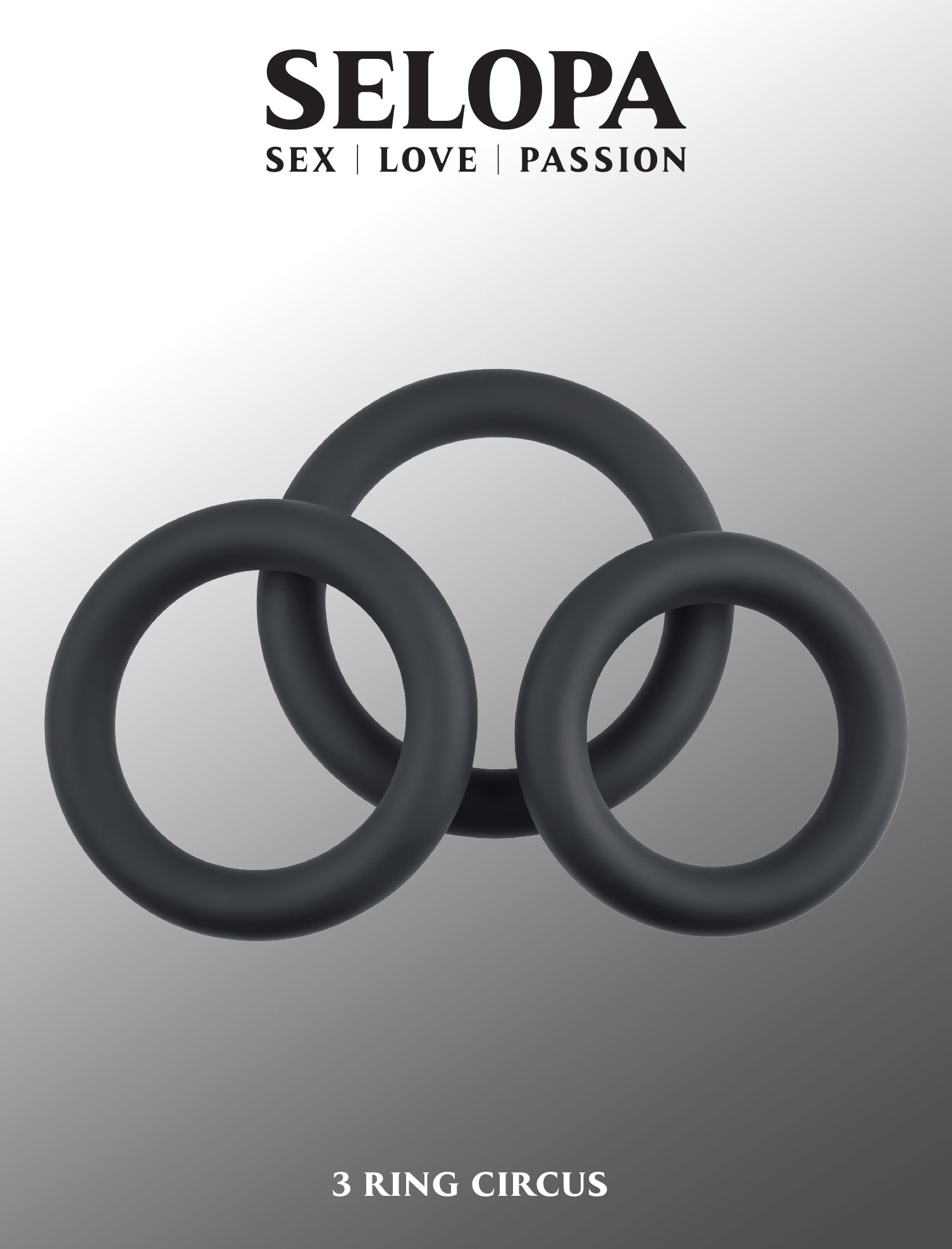 3 Ring Circus - Black | 844477023595 | Available at EroticWarehouse.com