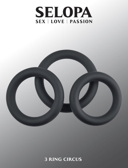 3 Ring Circus - Black | 844477023595 | Available at EroticWarehouse.com