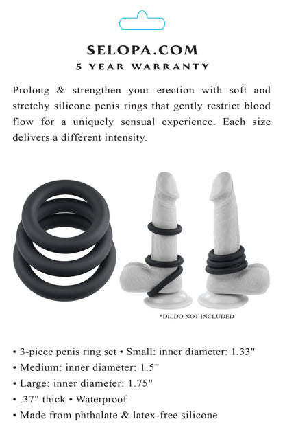 3 Ring Circus - Black | 844477023595 | Available at EroticWarehouse.com