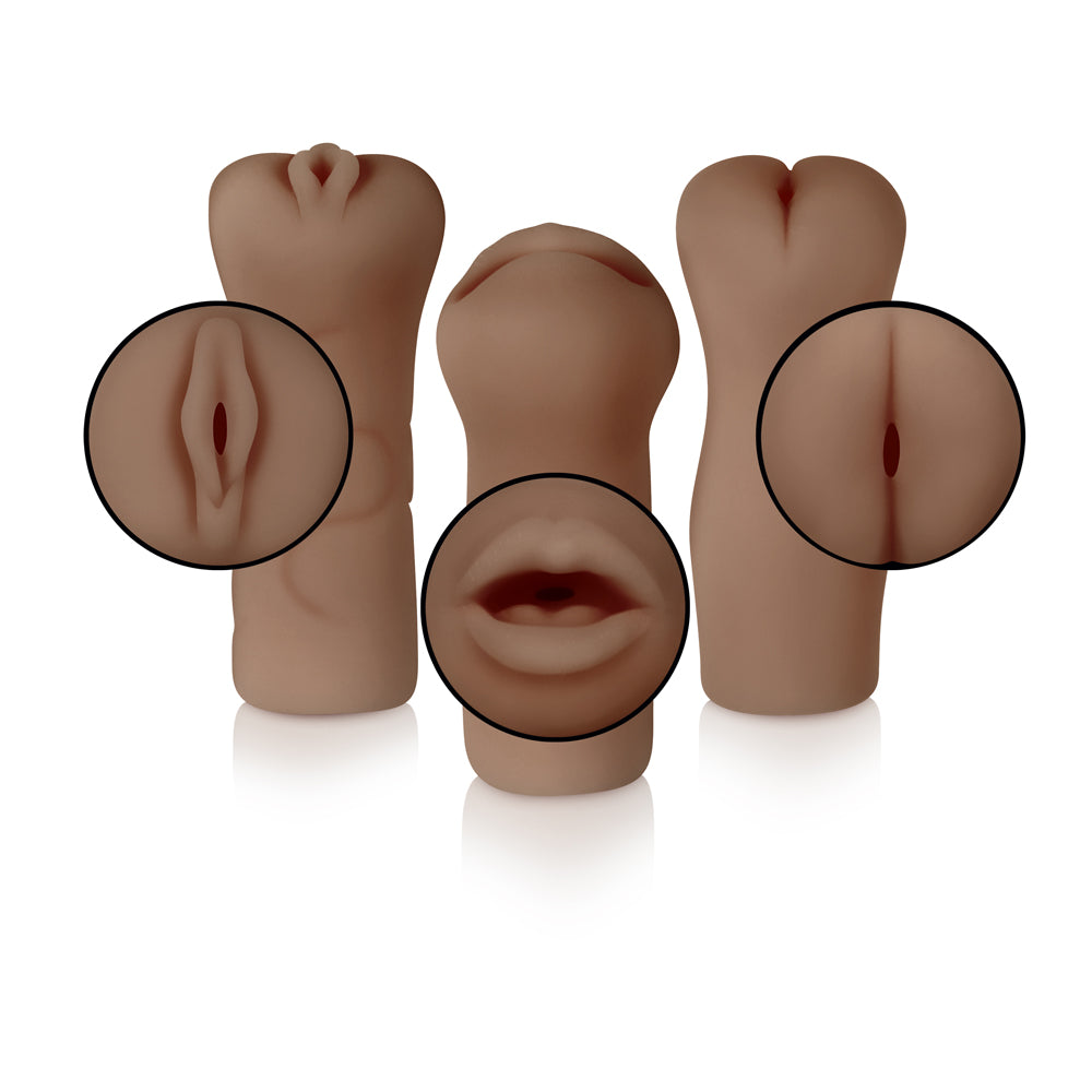 Selopa Party Pack Pussy, Ass, Mouth 3 Pack Strokers | 844477023496 | Available at EroticWarehouse.com