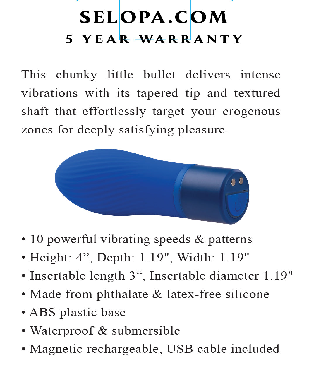 Cobalt Cutie - Blue | 844477023366 | Available at EroticWarehouse.com