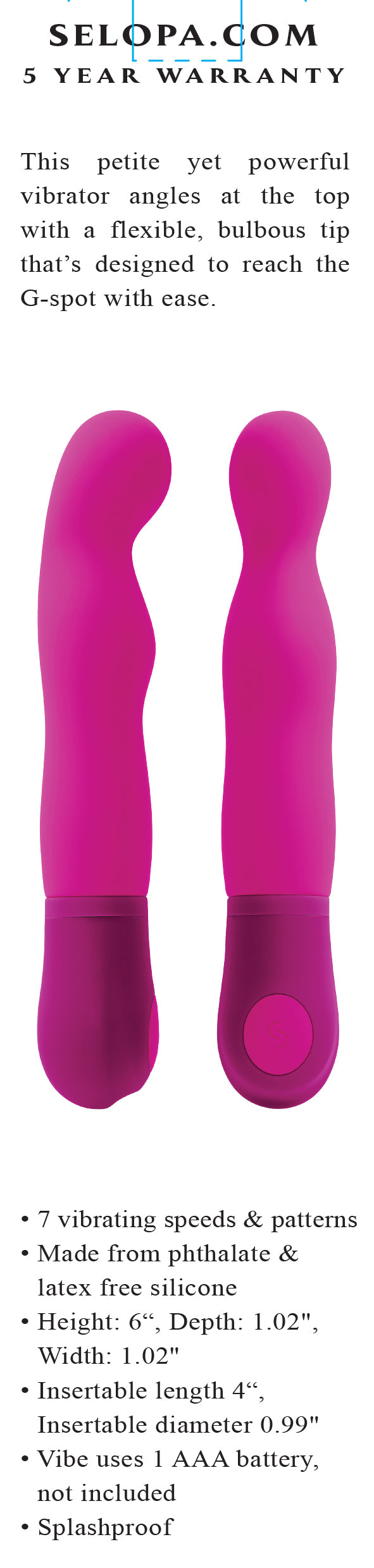 G Wow - Pink | 844477023250 | Available at EroticWarehouse.com