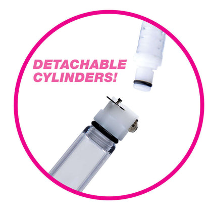 Nipple Pumping System With Detachable Cylinders | 848518020307 | Available at EroticWarehouse.com