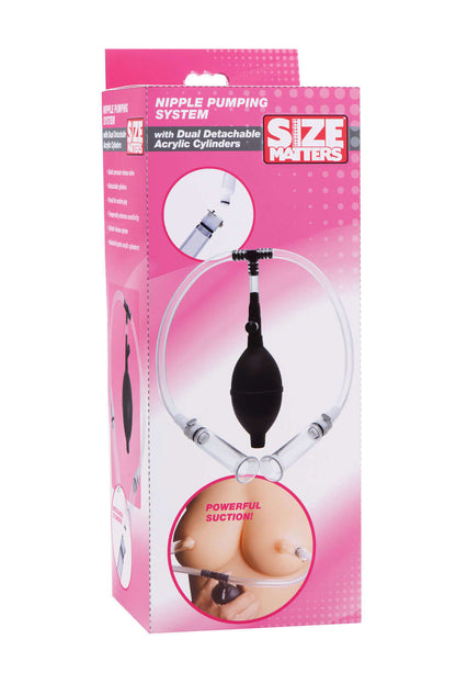 Nipple Pumping System With Detachable Cylinders | 848518020307 | Available at EroticWarehouse.com