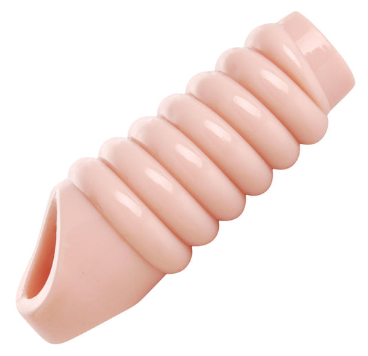 Really Ample Ribbed Penis Enhancer Sheath | 848518020475 | Available at EroticWarehouse.com