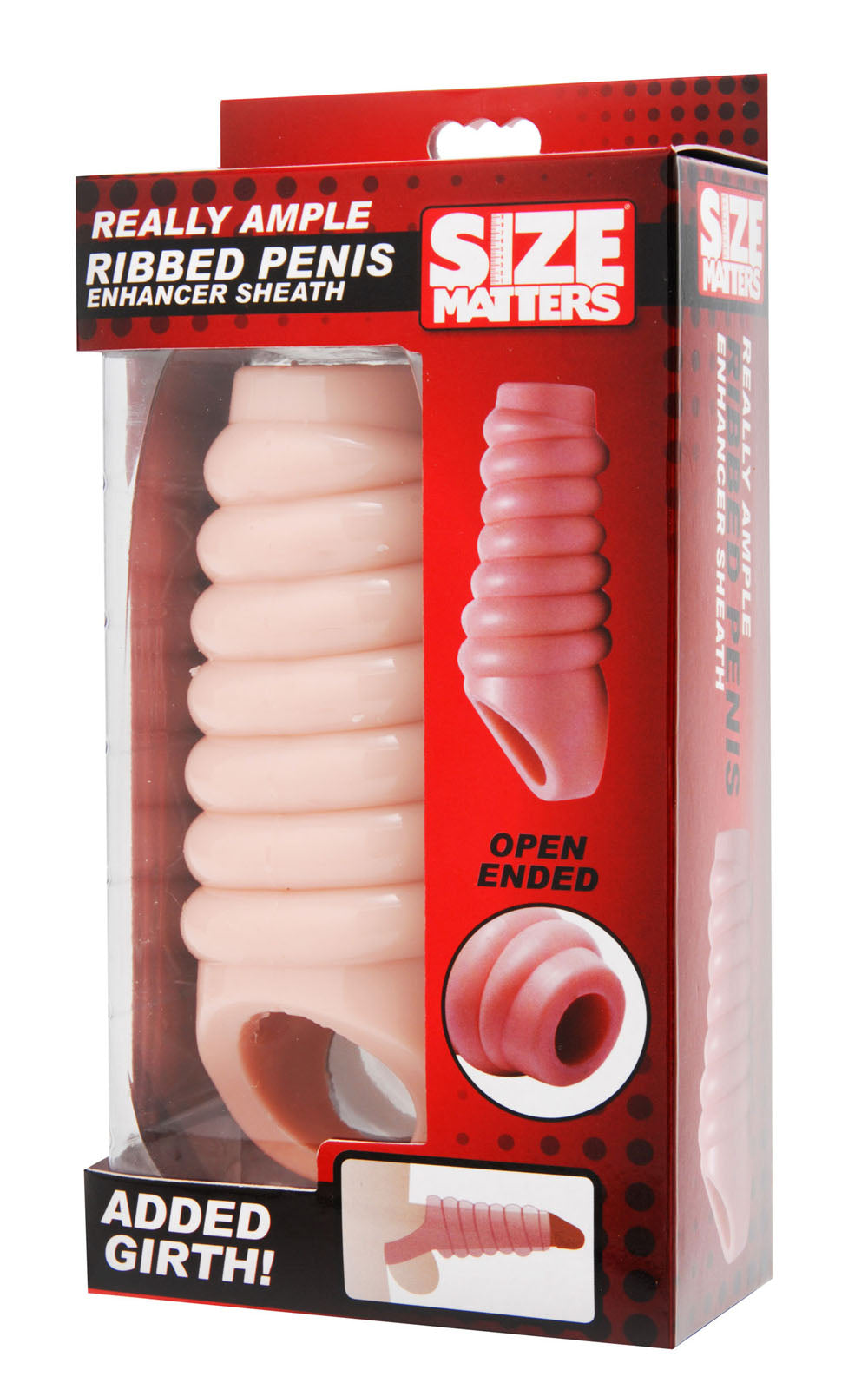 Really Ample Ribbed Penis Enhancer Sheath | 848518020475 | Available at EroticWarehouse.com