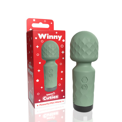 Screaming O Cuties Winny Vibrating Mini Wand - Sage Green | 817483017926 | Available at EroticWarehouse.com