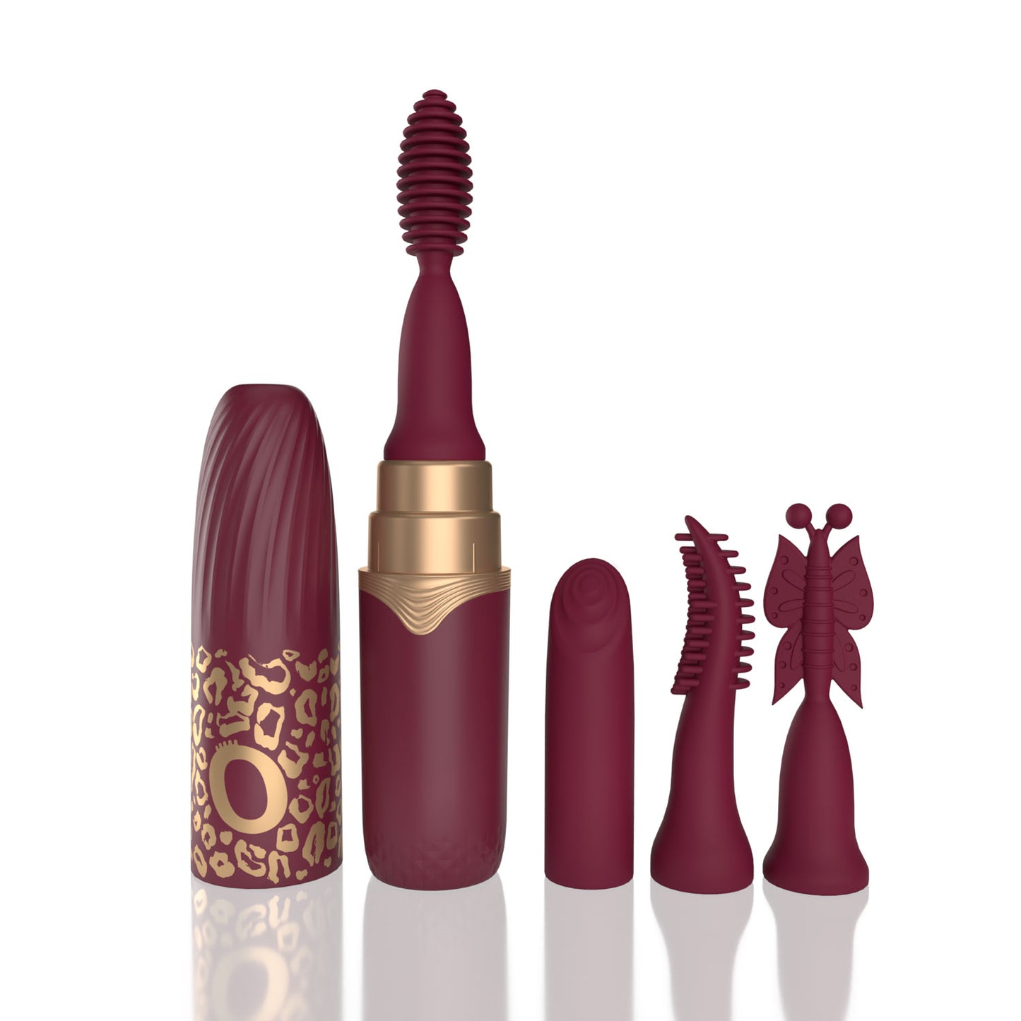 My Secret Premium Rechargeable Vibrating Lipstick Merlot | 817483017414 | Available at EroticWarehouse.com