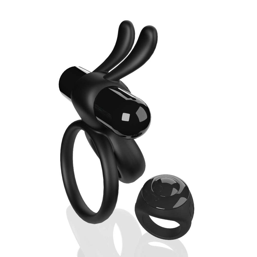 Screaming O Remote Controlled Ohare Vibrating Ring - Black | 817483017162 | Available at EroticWarehouse.com