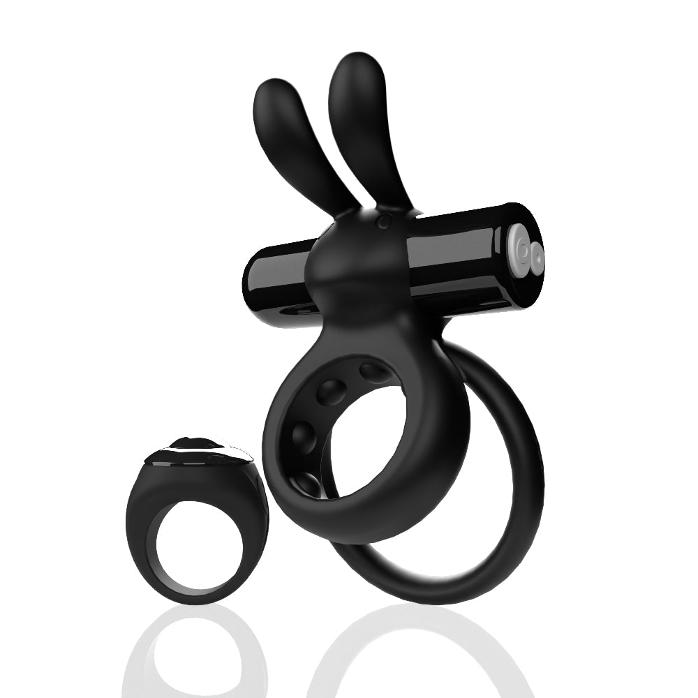 Screaming O Remote Controlled Ohare Vibrating Ring - Black | 817483017162 | Available at EroticWarehouse.com