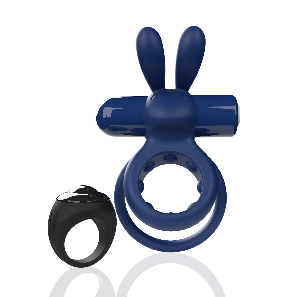 Screaming O Remote Controlled Ohare Vibrating Ring - Blue | 817483017179 | Available at EroticWarehouse.com
