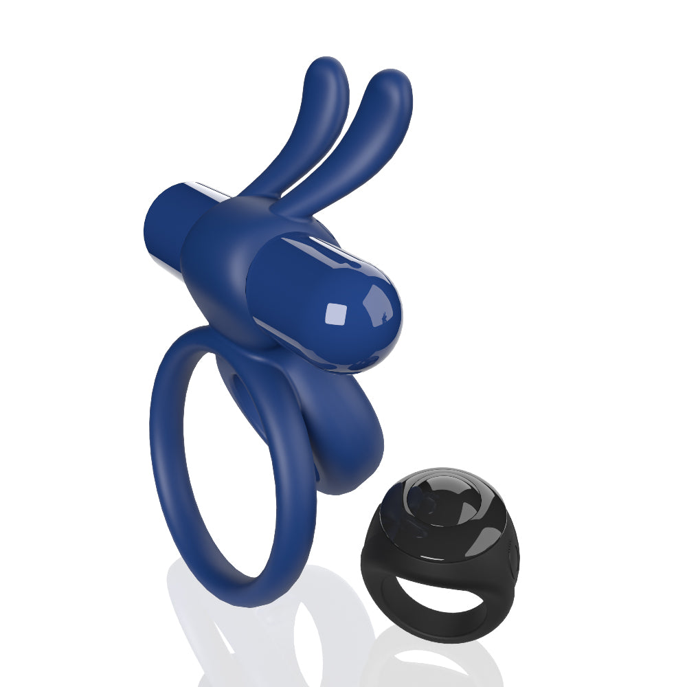 Screaming O Remote Controlled Ohare Vibrating Ring - Blue | 817483017179 | Available at EroticWarehouse.com