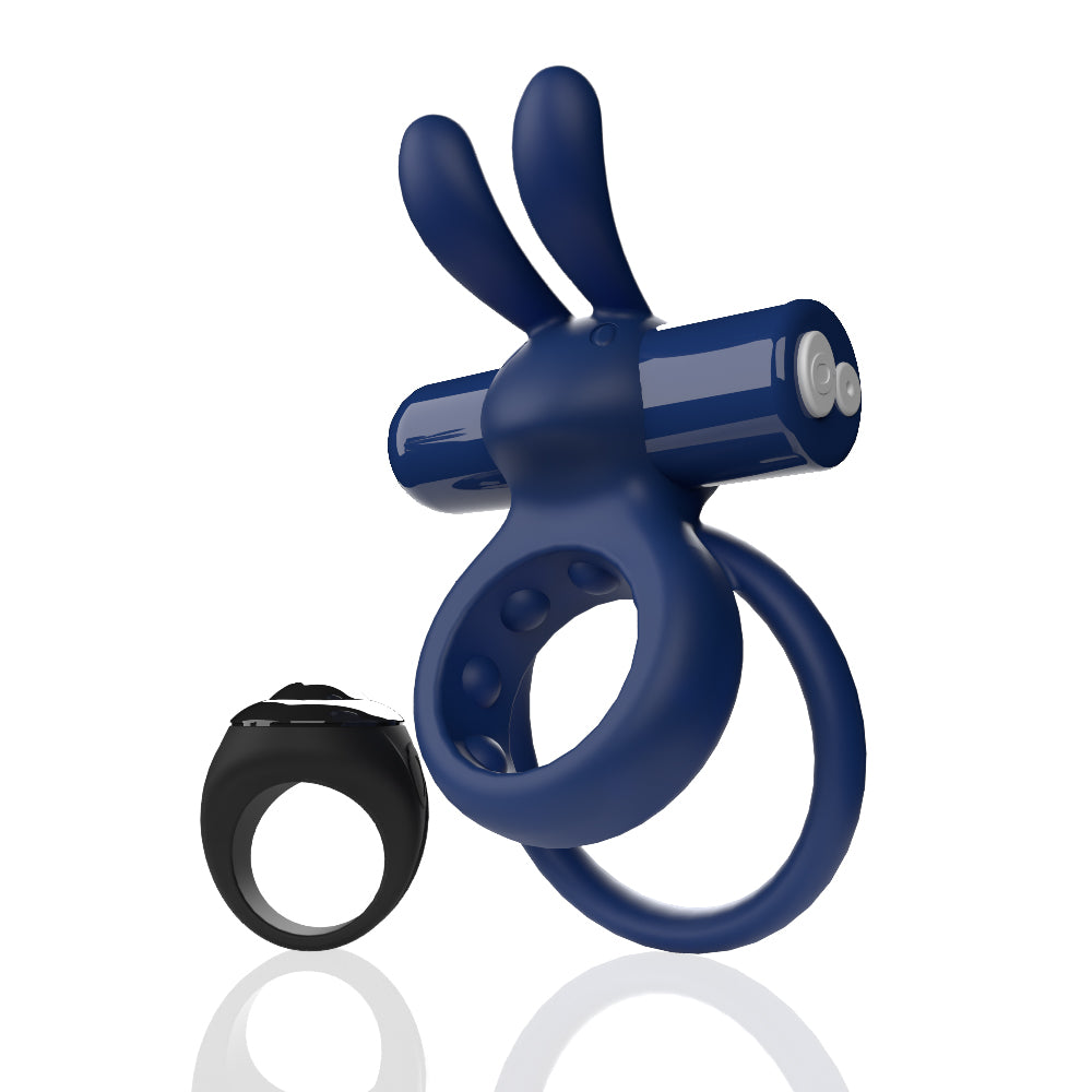 Screaming O Remote Controlled Ohare Vibrating Ring - Blue | 817483017179 | Available at EroticWarehouse.com