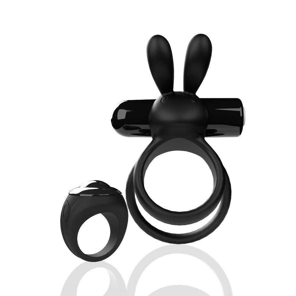 Screaming O Remote Controlled Ohare XL Vibrating Ring - Black | 817483017193 | Available at EroticWarehouse.com