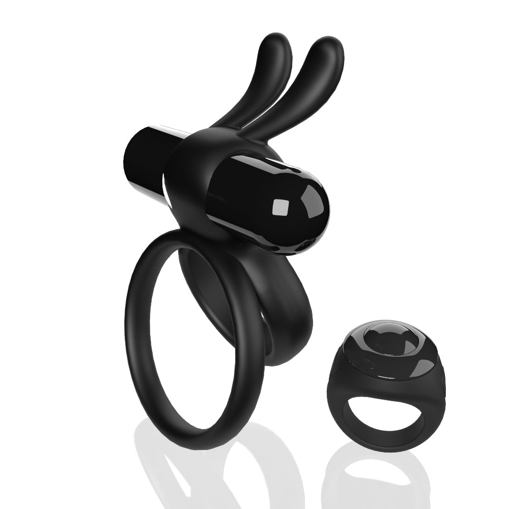 Screaming O Remote Controlled Ohare XL Vibrating Ring - Black | 817483017193 | Available at EroticWarehouse.com
