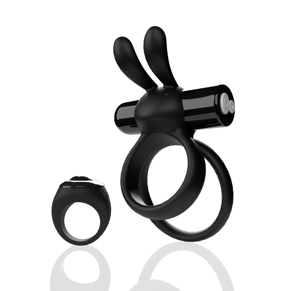 Screaming O Remote Controlled Ohare XL Vibrating Ring - Black | 817483017193 | Available at EroticWarehouse.com