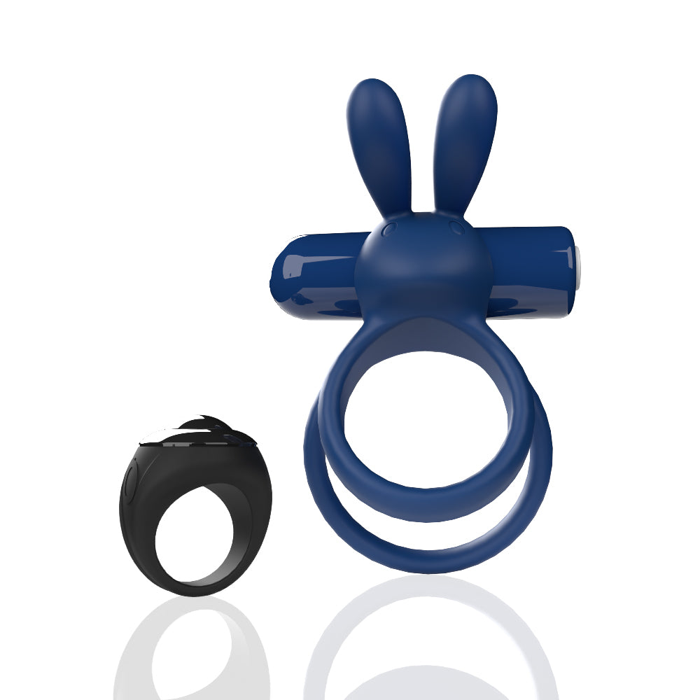 Screaming O Remote Controlled Ohare XL Vibrating Ring - Blue | 817483017209 | Available at EroticWarehouse.com