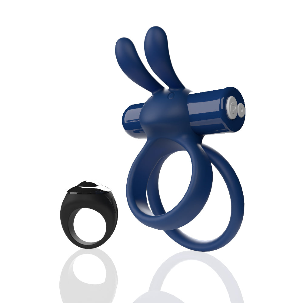 Screaming O Remote Controlled Ohare XL Vibrating Ring - Blue | 817483017209 | Available at EroticWarehouse.com