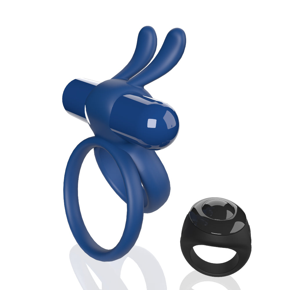 Screaming O Remote Controlled Ohare XL Vibrating Ring - Blue | 817483017209 | Available at EroticWarehouse.com