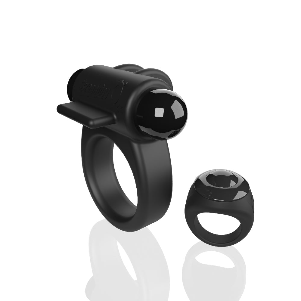 Screaming O Remote Controlled Switch Vibrating Ring - Black | 10817483017220 | Available at EroticWarehouse.com