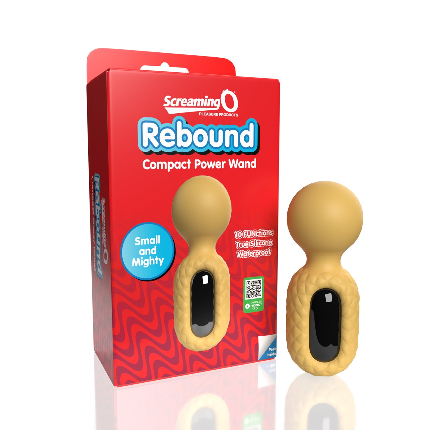 Screaming O Rebound Compact Power Wand - Bumblee Yellow | 817483017933 | Available at EroticWarehouse.com