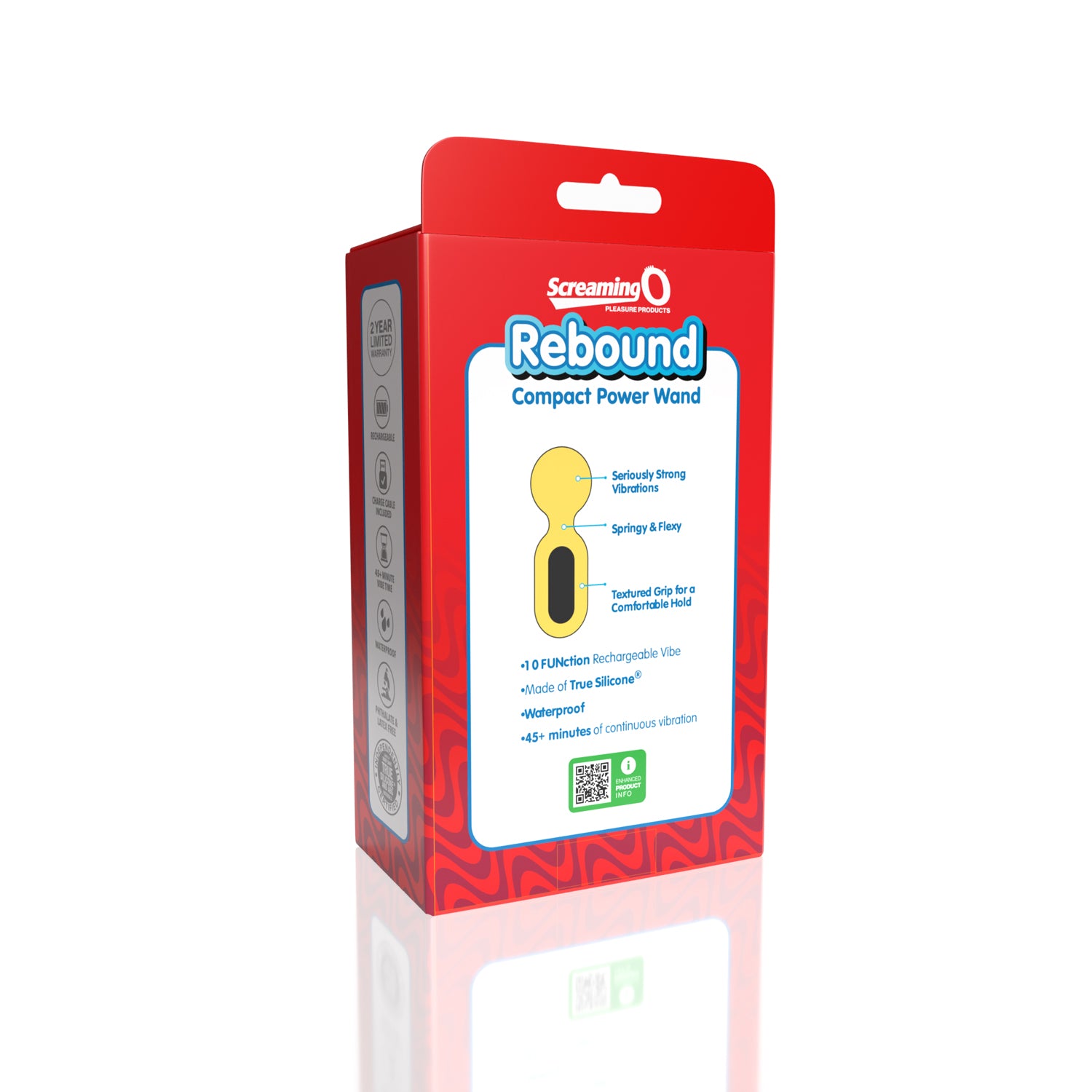 Screaming O Rebound Compact Power Wand - Bumblee Yellow | 817483017933 | Available at EroticWarehouse.com