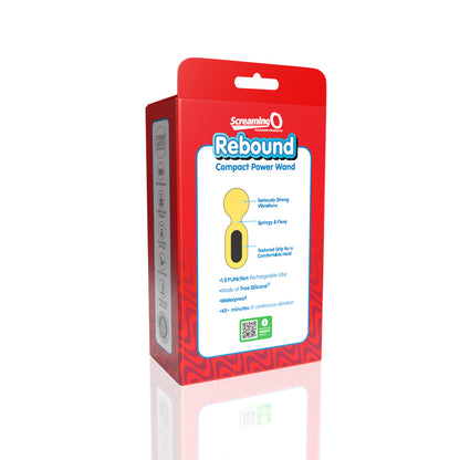 Screaming O Rebound Compact Power Wand - Bumblee Yellow | 817483017933 | Available at EroticWarehouse.com