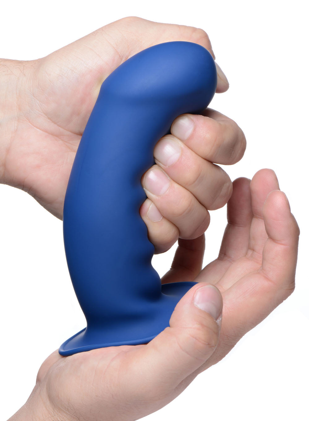 Squeezable Thick Phallic Dildo - Blue | 848518037916 | Available at EroticWarehouse.com